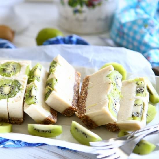 No Bake Kiwi Cake – Vegan, DF, GF - Recipe photo by angiesrecipes