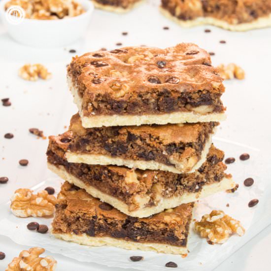 Chocolate Chip Walnut Brownies - Recipe photo by Country Hill Cottage