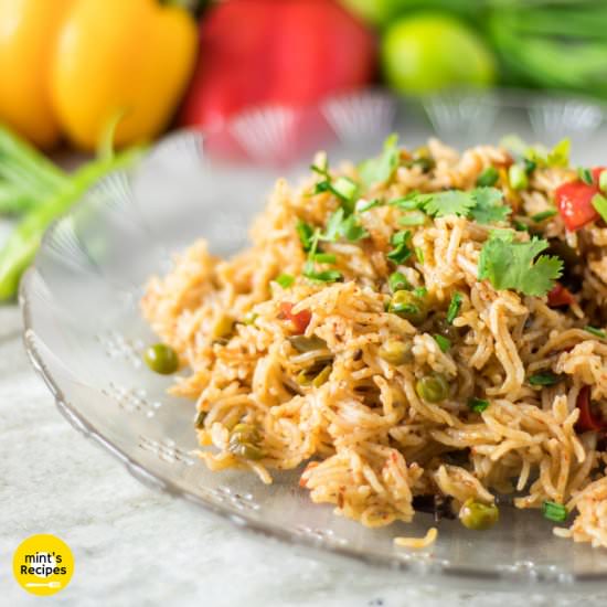 How to Make Vegetable Pulao - Recipe photo by Mintsrecipes