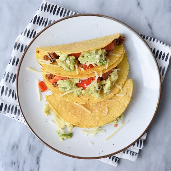 Tacos with vegan minced meat - Recipe photo by karlijn2