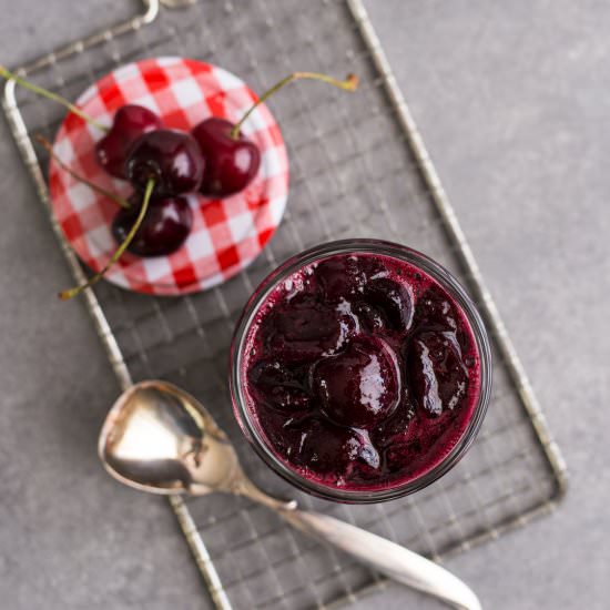 cherry compote - Recipe photo by Wild wild whisk