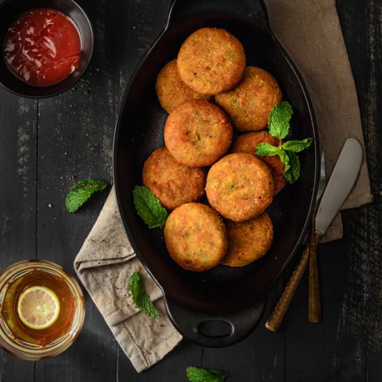Veg Cutlets - Recipe photo by cubesnjuliennes