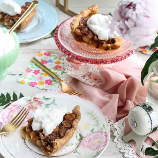 White Chocolate Macadamia Nut Pie - Recipe photo by pedanticfoodie