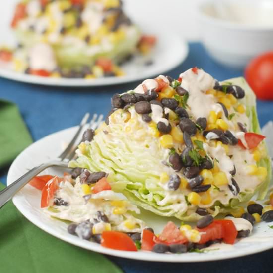 Tex Mex Black Bean Wedge Salad - Recipe photo by alisonsallspice