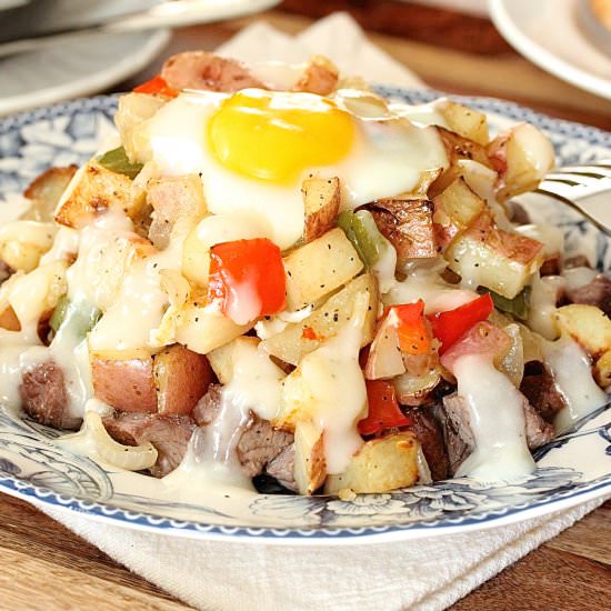 Sheet Pan Home Fries with Steak and - Recipe photo by In Good Flavor