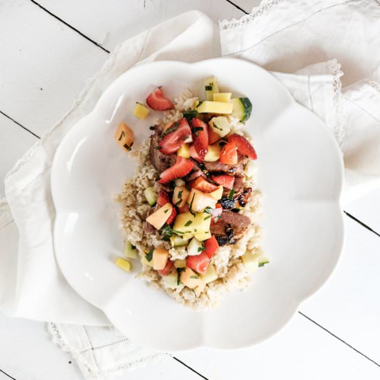 Three Fruit Salsa - Recipe photo by sidewalkshoes