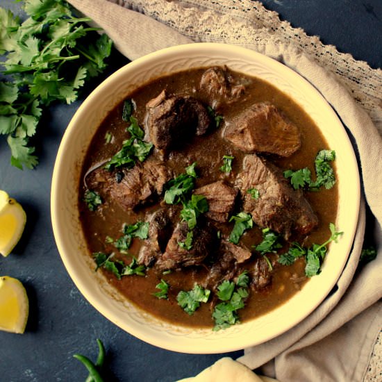 Nihari – a Spicy Meat Stew - Recipe photo by flourandspice
