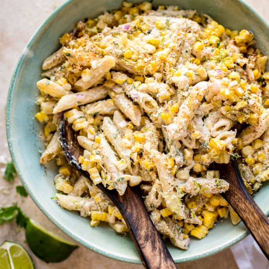 Mexican Street Corn Pasta Salad - Recipe photo by saltandlavender