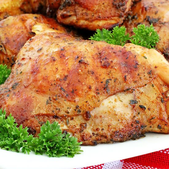 Grilled Marinated Chicken Thighs - Recipe photo by valyastasteofhome.com