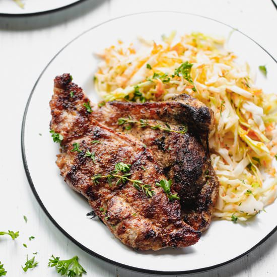 Pork Shoulder Steak - Recipe photo by lslfunblog