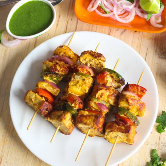 How To Make Paneer Tikka At Home - Recipe photo by Mintsrecipes
