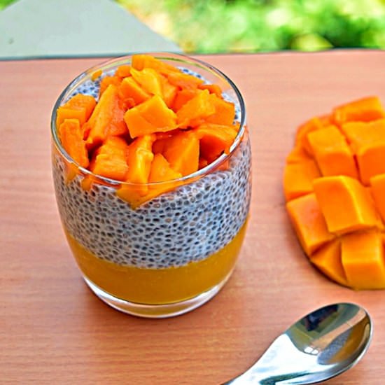 Mango Chia Pudding Parfait - Recipe photo by swatipaathak