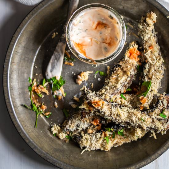 Steak Cut Portobello Mushroom Fries - Recipe photo by Inspector Gorgeous