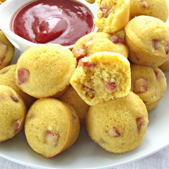 Corn Dog Mini Muffins - Recipe photo by craftyforhome