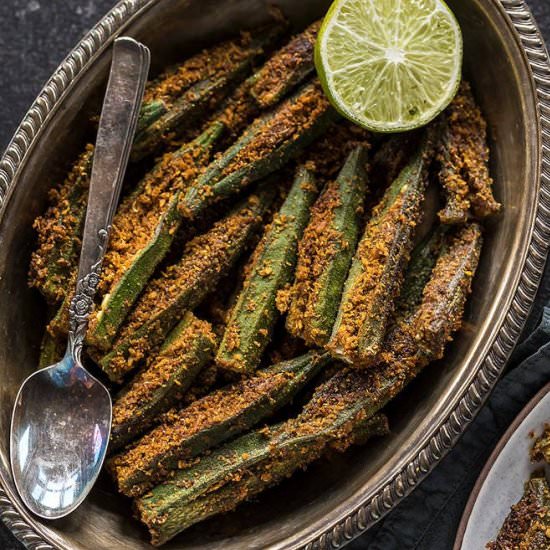 Bharwa Bhindi (Stuffed Okra) - Recipe photo by cookwithmanali