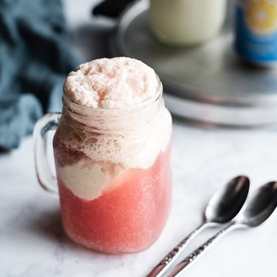 Fruity Dairy Free Ice Cream Floats - Recipe photo by chelseajoyeats
