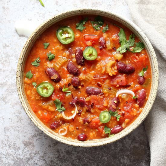 Instant Pot Vegan Chili - Recipe photo by richa