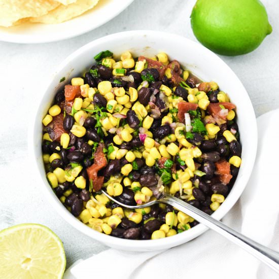 Black Bean and Corn Salsa - Recipe photo by Zest and Lemons