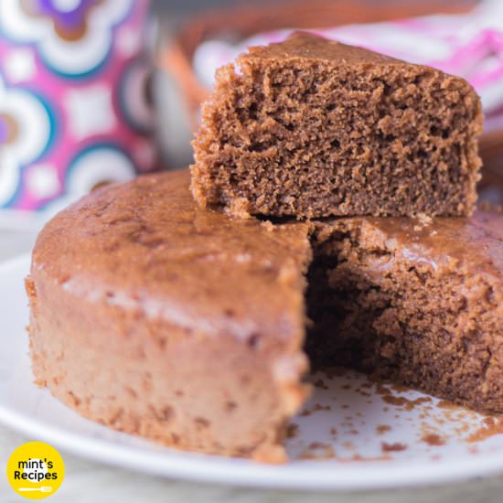 Egg-less Spongy Biscuit cake - Recipe photo by Mintsrecipes