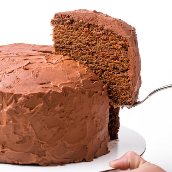 Big chocolate birthday cake - Recipe photo by thanksgiving