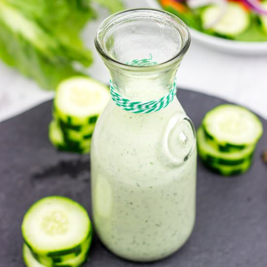 Creamy Cucumber Dill Dressing - Recipe photo by spicedblog