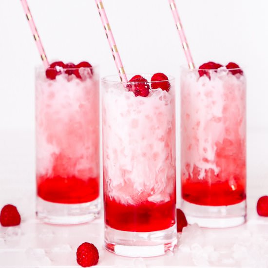 Vanilla Raspberry Cream Soda - Recipe photo by Domestically Blissful