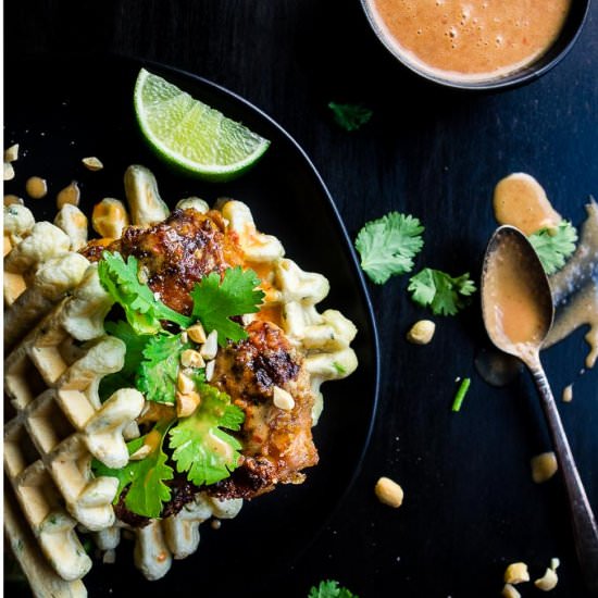 Thai Fried Chicken and Waffles - Recipe photo by Went Here 8 This
