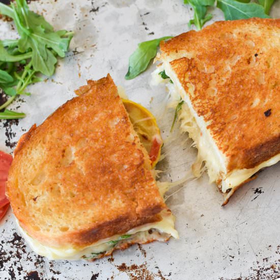 Loaded Zucchini Grilled Cheese - Recipe photo by babysavers