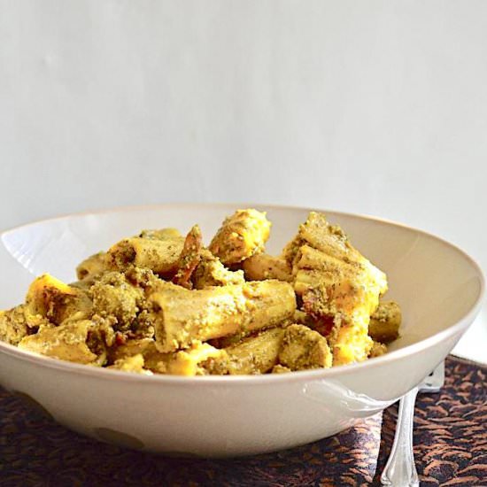 Mint Pistachio Pesto Chicken Pasta - Recipe photo by jeanieandluluskitchen