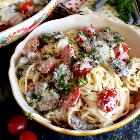 Spaghetti in Cream Cheese Sauce - Recipe photo by byronethomas