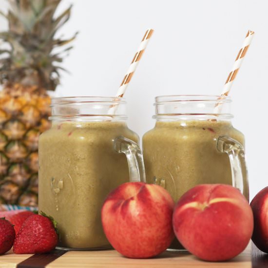 Tropical Sunrise Smoothie - Recipe photo by Kasie Chelanne