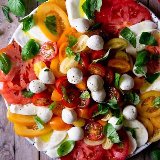 Classic Caprese Salad - Recipe photo by Inside the rustic kitchen