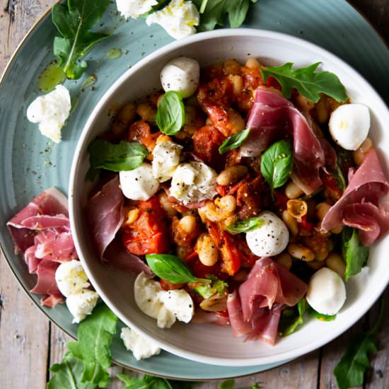 Warm White Bean Salad - Recipe photo by Inside the rustic kitchen