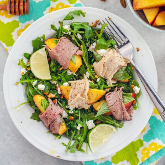 Honey Lime Peach Salad - Recipe photo by Wearenotmartha