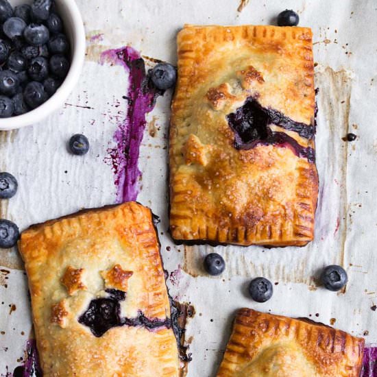 Blueberry Hand Pies - Recipe photo by DessertForTwo