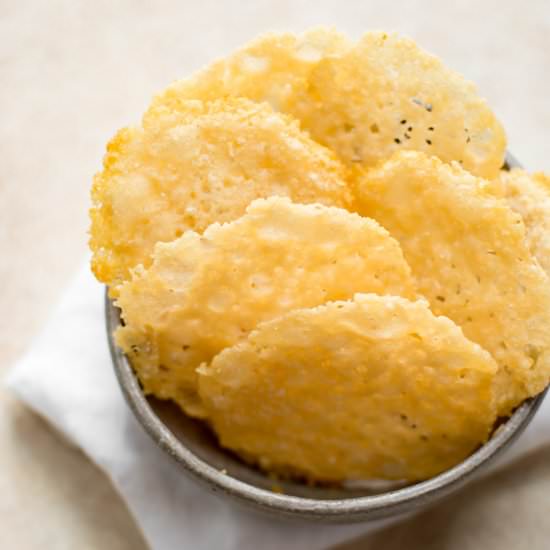 Easy Parmesan Cheese Crisps - Recipe photo by saltandlavender