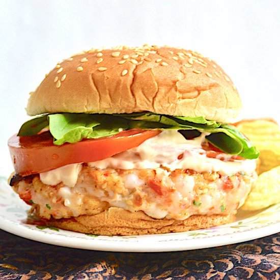 Shrimp Burgers - Recipe photo by jeanieandluluskitchen