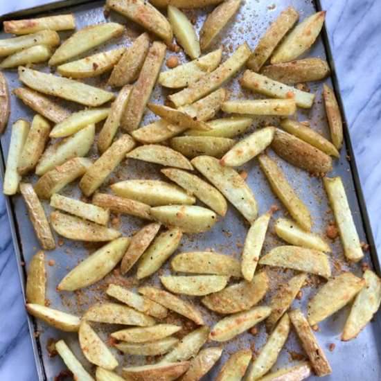 Oven Fries w/ Garlic & Parmesan - Recipe photo by flavorpalooza