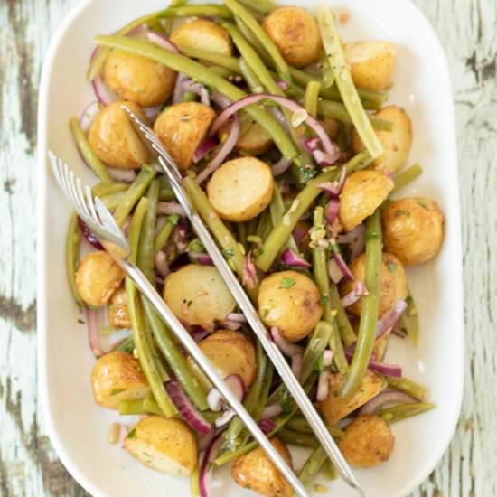 Roast Potato and Green Bean Salad - Recipe photo by neilshealthymeals