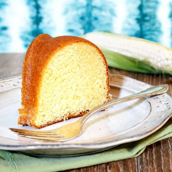 Lemon Corn Buttermilk Pound Cake - Recipe photo by onlinepastrychef