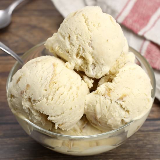 Double Peanut Butter Ice Cream - Recipe photo by TheToastyKitchen