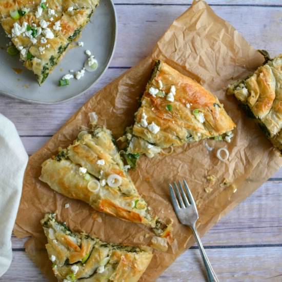 Bosnian Spinach and Feta Pie - Recipe photo by Wanderings in my Kitchen
