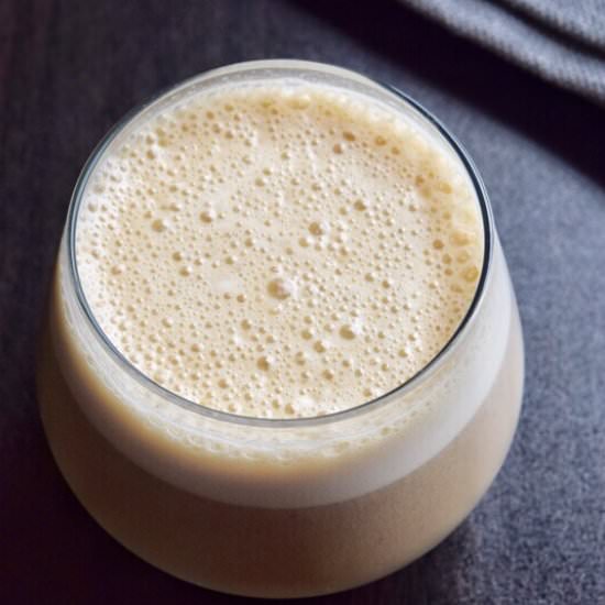 Raw Banana Powder Milkshake - Recipe photo by gkfooddiary