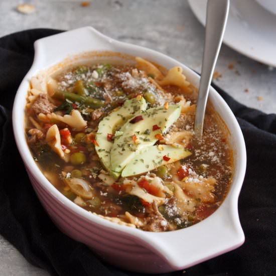 Beef N Veggie Noodle Soup - Recipe photo by heyemilyann