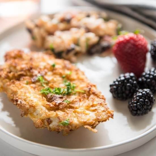 Air Fryer Potato Chip Chicken - Recipe photo by garnishedplate