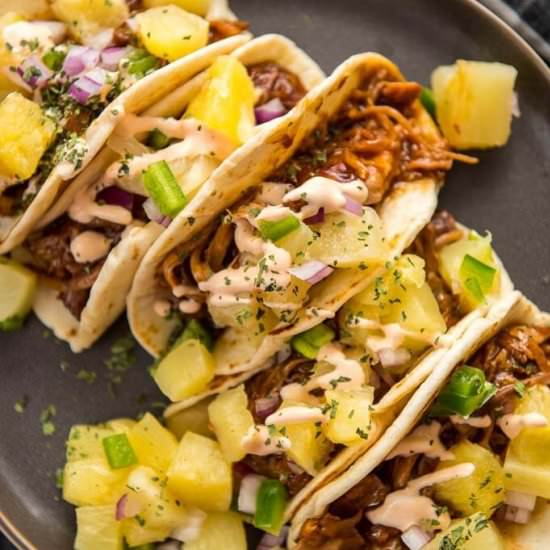 Slow Cooker Asian Pork Tacos - Recipe photo by slowcookergourmet