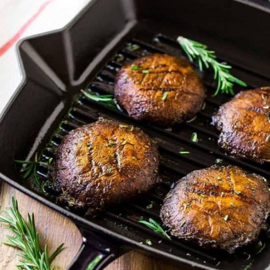 Grilled Portobello Mushrooms - Recipe photo by wellplated