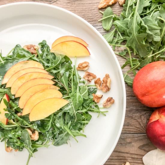 Simple Arugula Salad with Nectarine - Recipe photo by cookingwithbliss