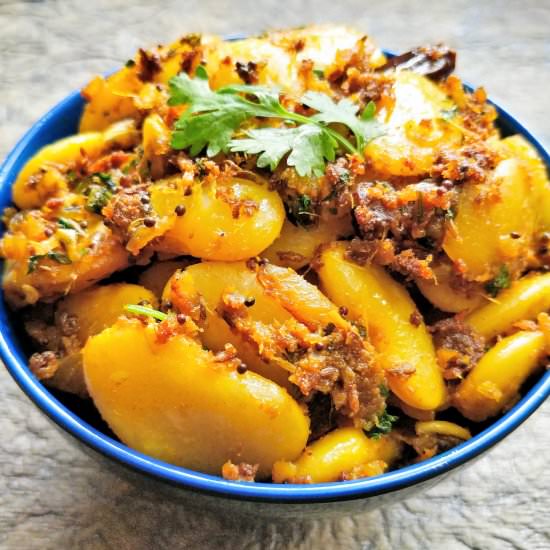 Double beans masala poriyal - Recipe photo by Divyas Nalabhagam