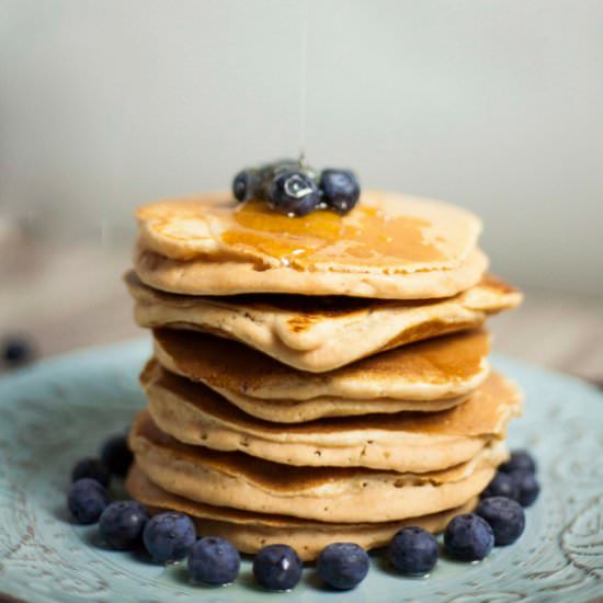 Fluffy Vegan & Gluten-free Pancake - Recipe photo by MyPurePlants